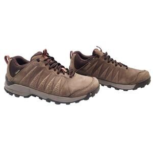 Oboz Sypes Sypes Brown Low Leather Waterproof Hiking Trail Shoe Women's Size 7.5